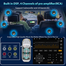 Cargar imagen en el visor de la galería, Estéreo para auto Alondy de doble DIN con pantalla táctil de 6.8", compatible con Apple CarPlay/Android Auto (inalámbrico), radio AM/FM Bluetooth, 2 cámaras de respaldo USB