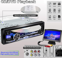 Cargar imagen en el visor de la galería, Estéreo para coche Alondy de un solo DIN con reproductor de CD/DVD | Bluetooth | Radio FM/AM/RDS | Receptor de audio USB SD AUX