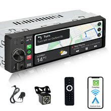 Load image into Gallery viewer, Alondy Single Din Car Radio Touchscreen (6.3") Compatible with Apple CarPlay [Wireless] Android Auto Bluetooth Type-C USB (3A Fast Charge) Backup Camera
