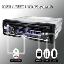 Lade das Bild in den Galerie-Viewer, Alondy Single-Din-Autoradio mit CD/DVD-Player | Bluetooth | FM/AM/RDS-Radio | USB-SD-AUX-Audioempfänger
